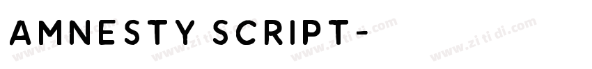 Amnesty Script字体转换 Amnesty Script字体转换